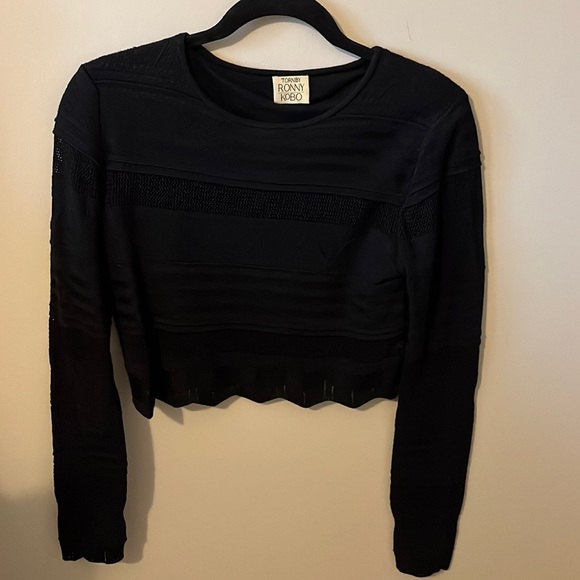 Torn By Ronny Kobo Crop Top - Picture 1 of 3